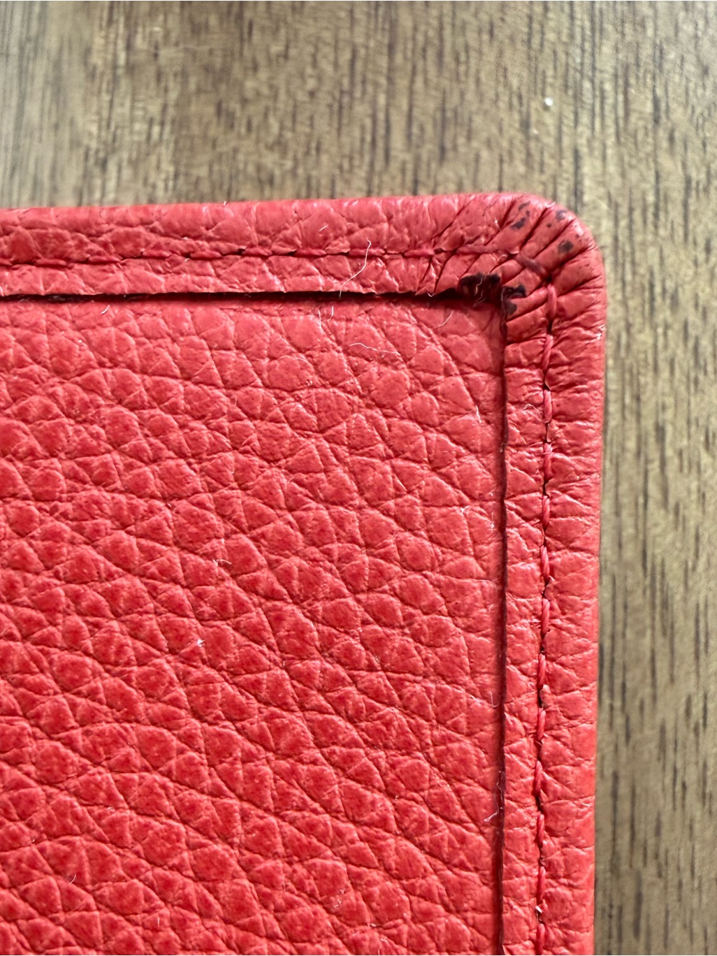 Longchamp Red Leather Continental Wallet — image 3 of 8